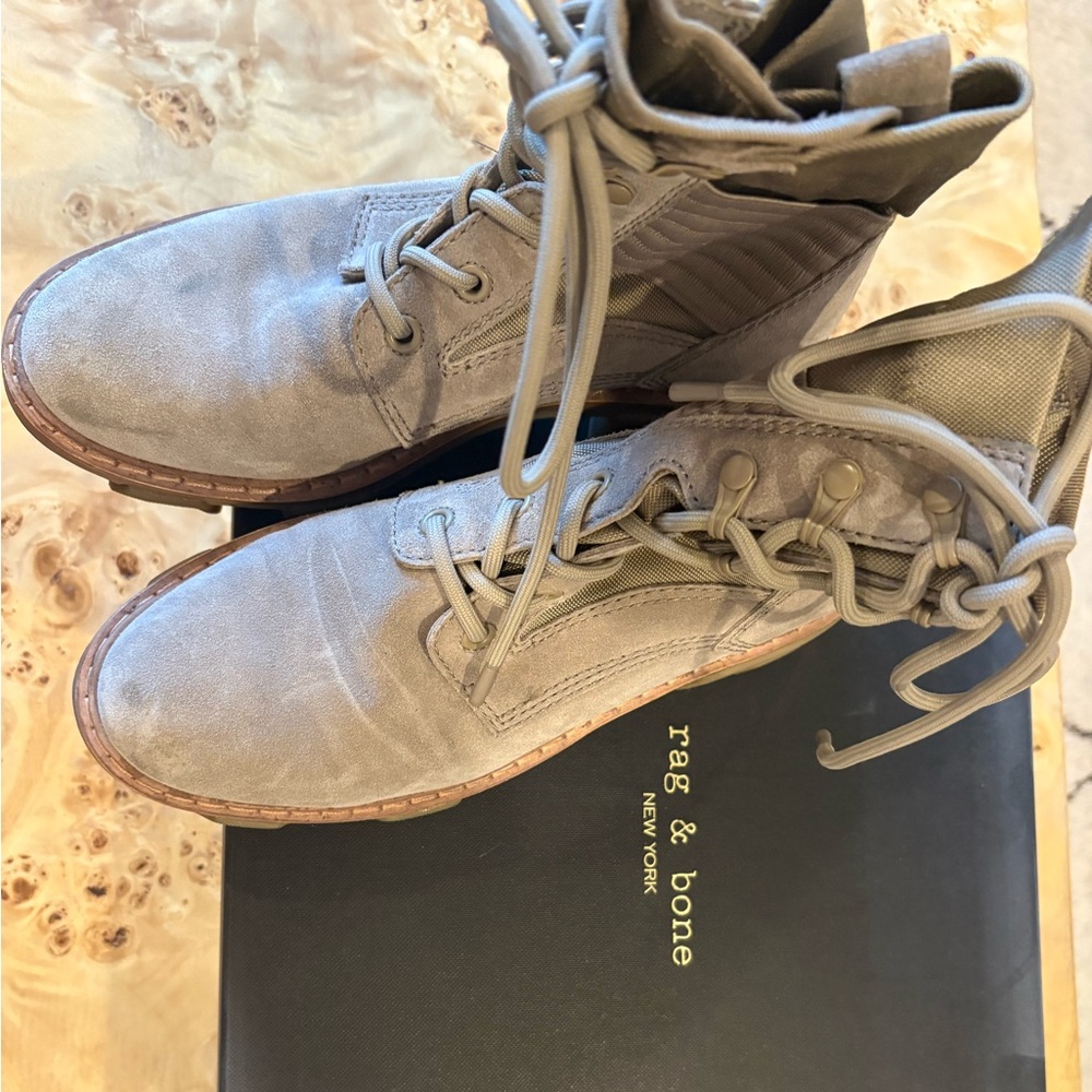 Rag and Bone Shiloh Jungle suede ankle boot